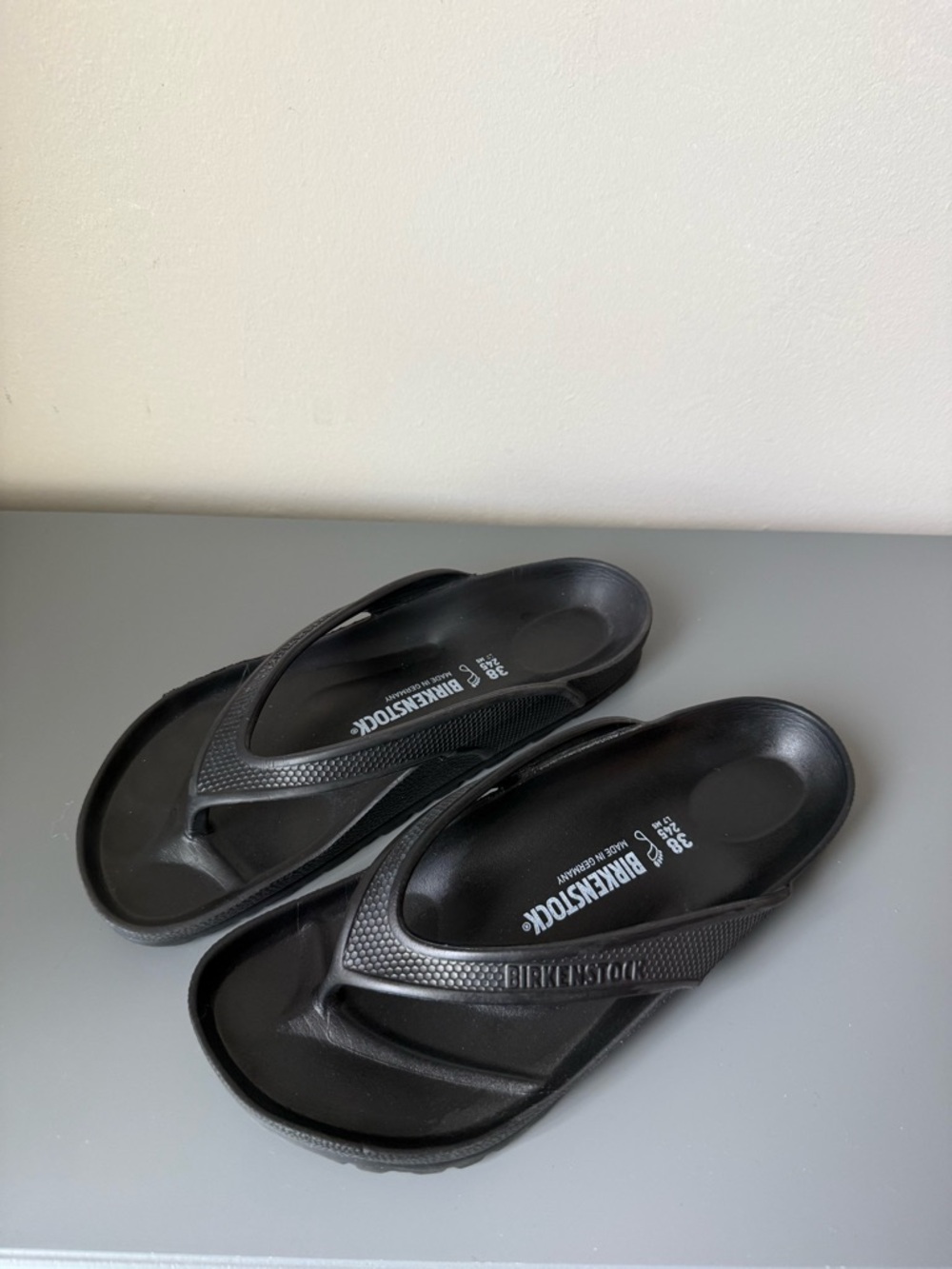 Birkenstock Black Flip Flop Sandals